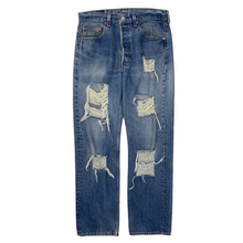 Load image into Gallery viewer, 1990s Levi&#39;s 501 Distressed Denim Jeans - Size 31&quot;
