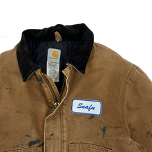 Load image into Gallery viewer, Snafu Branded Distressed Carhartt Detroit Work Jacket - Size L
