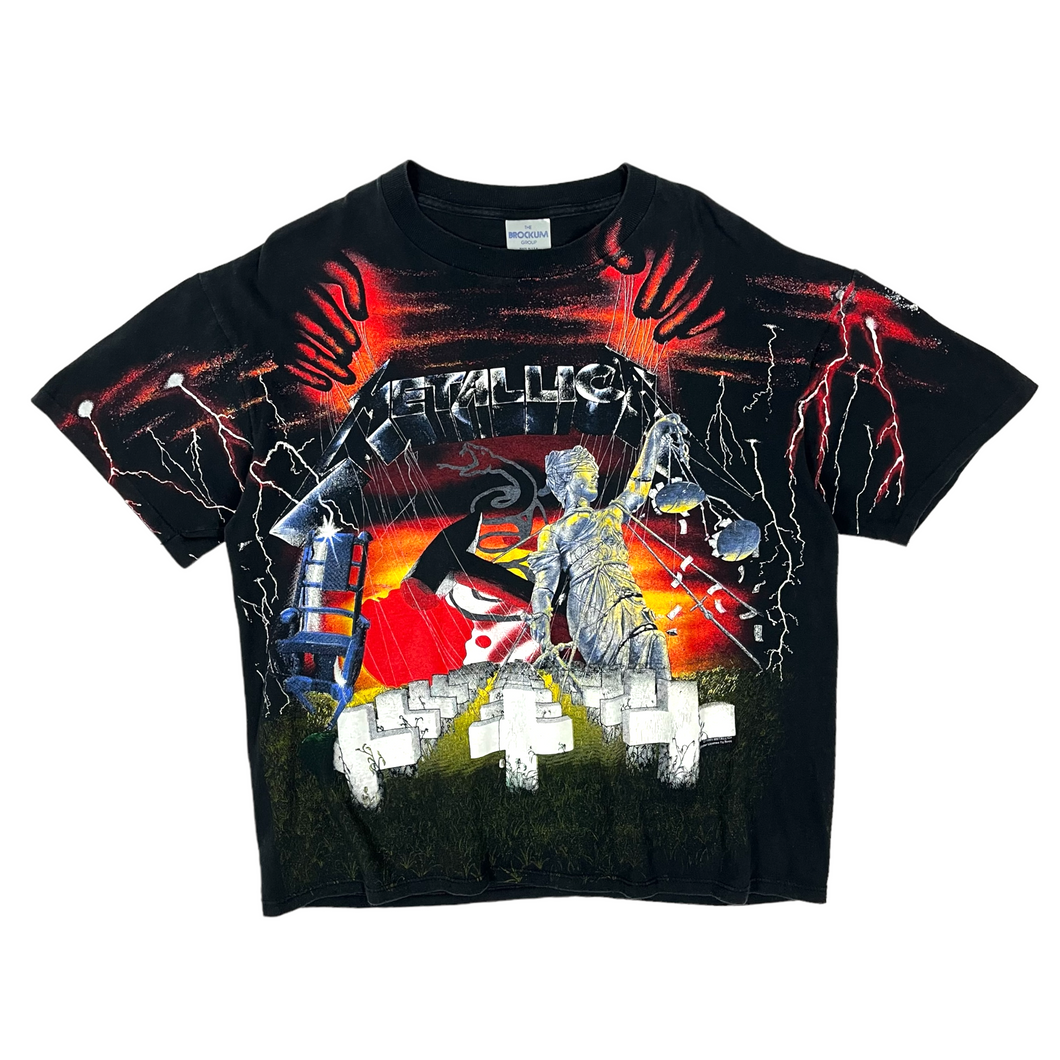 1991 Metallica All Over Print Tee - Size L