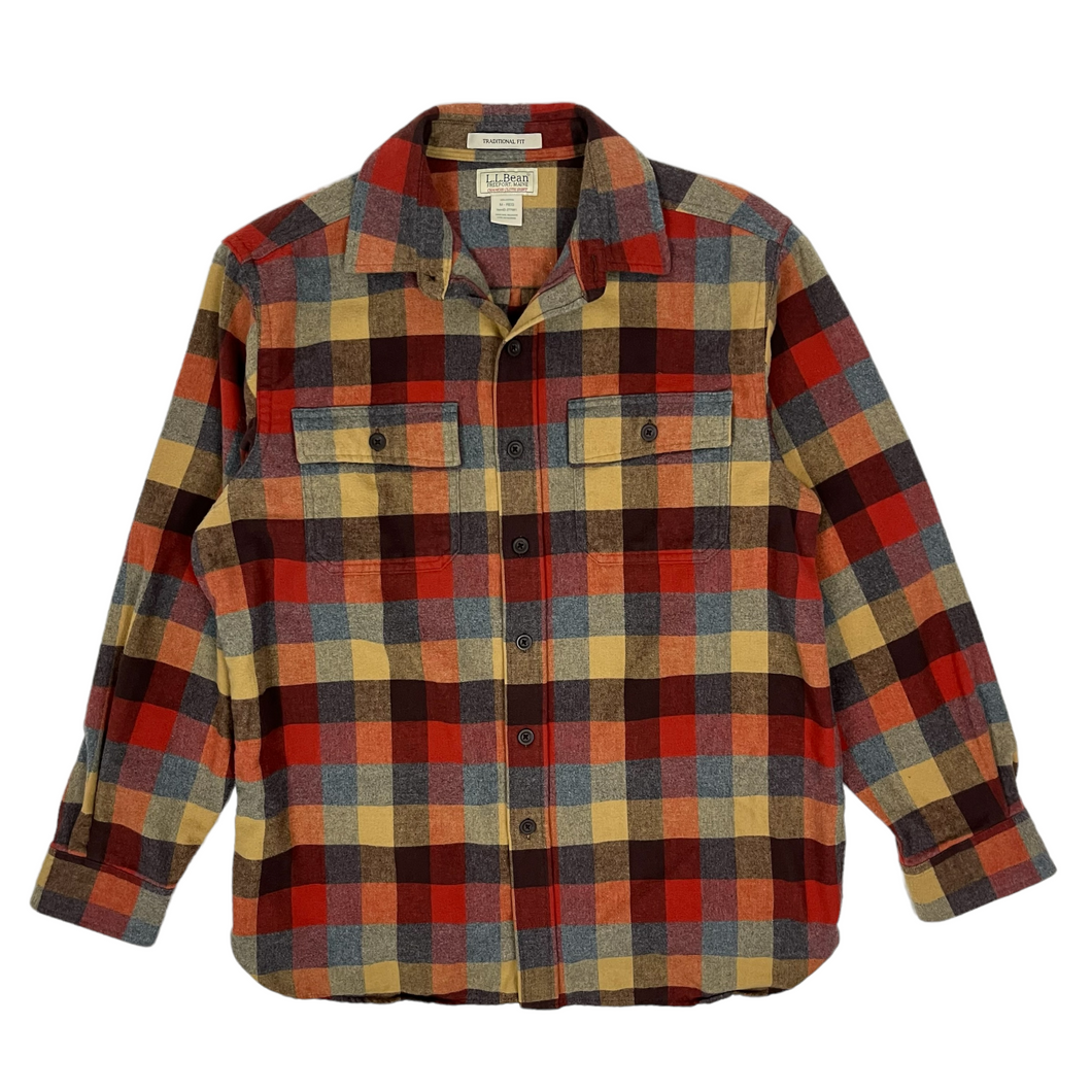 LL Bean Chamois Flannel Shirt - Size L