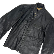 Load image into Gallery viewer, 1960s Harley Davidson Horse Hide Leather Cafe Racer Jacket - Size S/M
