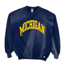 Load image into Gallery viewer, Michigan Arc Logo Sun Baked Russell Crewneck Sweatshirt - Size XL
