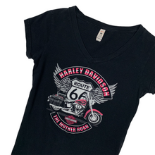 Load image into Gallery viewer, Women&#39;s Harley Davidson Route 66 Babydoll Tee - Size L
