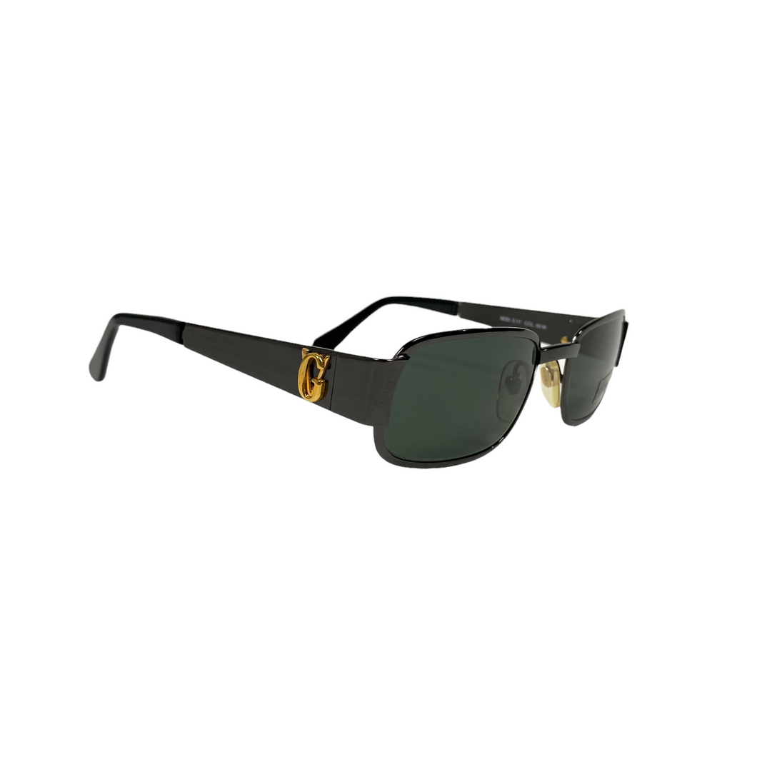 Deadstock Versace Black Sunglasses - O/S