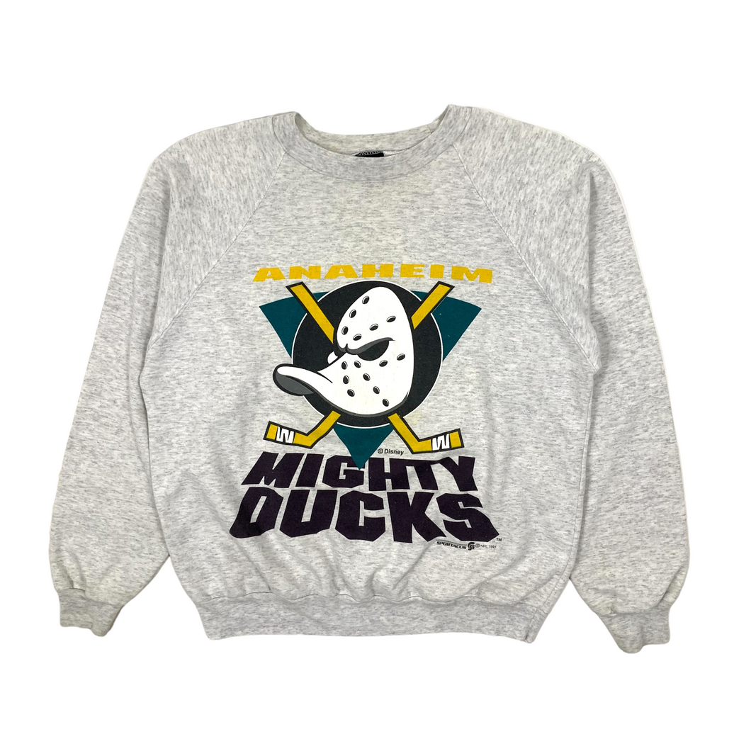 1993 Anaheim Mighty Ducks Hockey Crewneck Sweatshirt - Size M