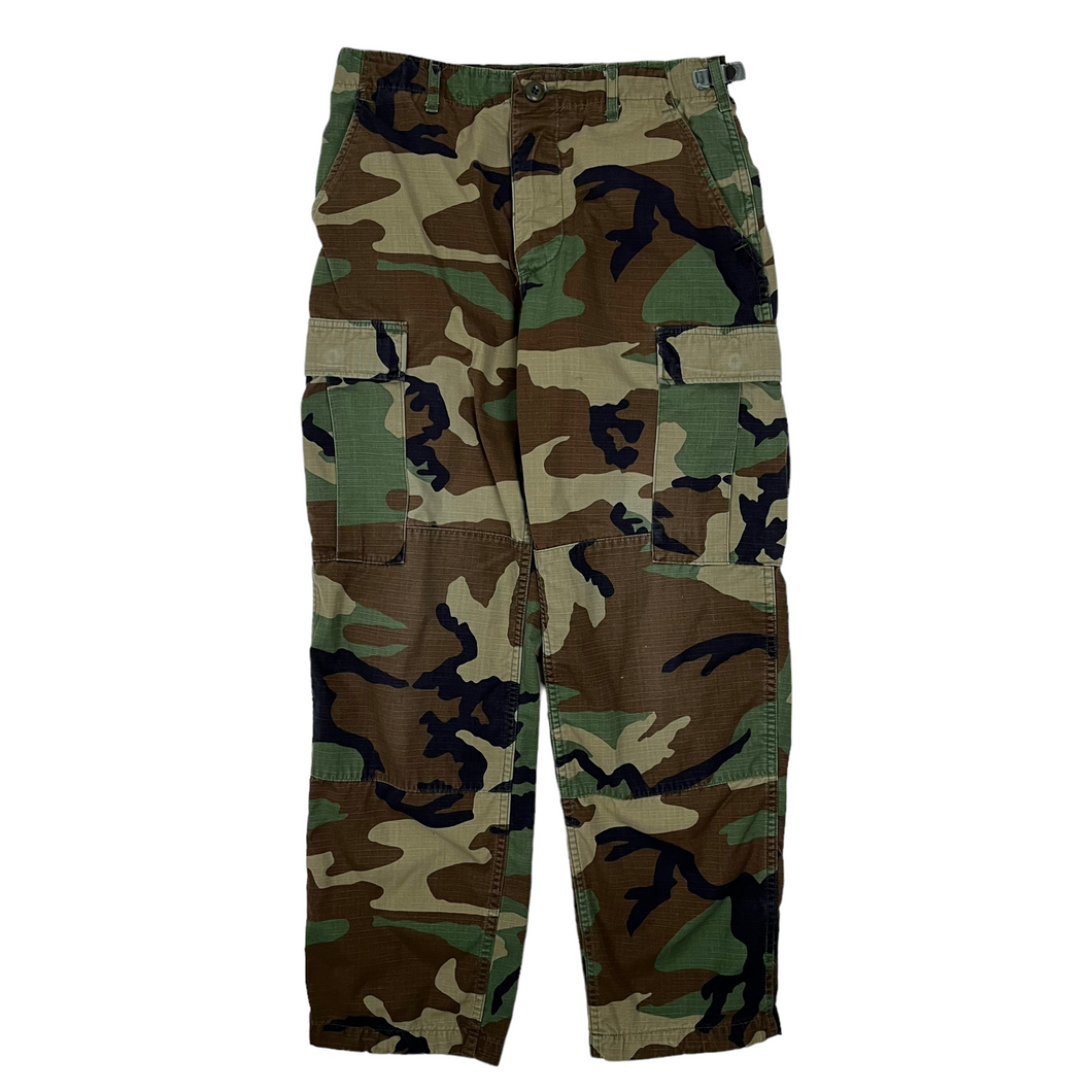 US Military Woodland Camo Pants - Size 29