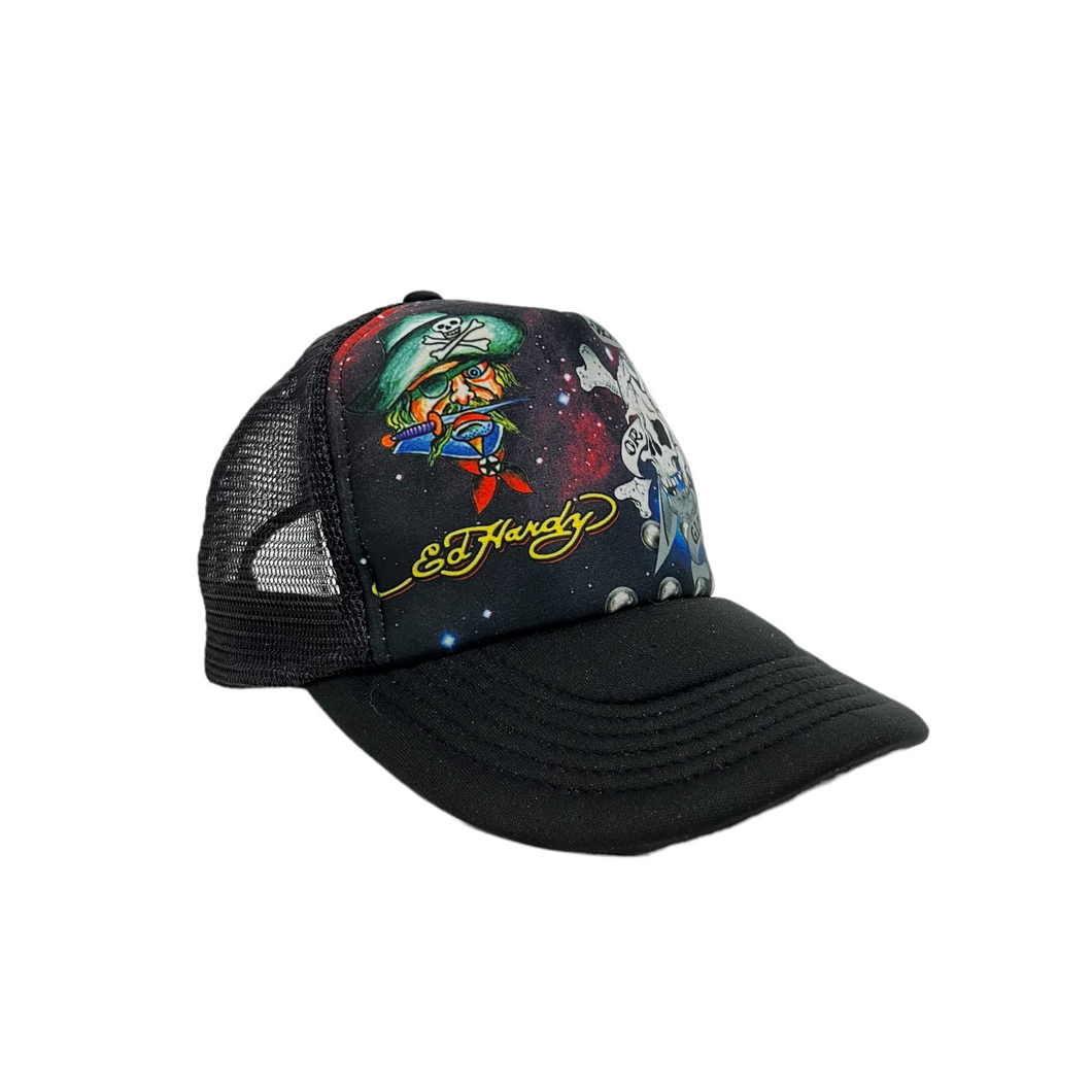 Ed Hardy Death Or Glory Space Trucker Hat - Adjustable