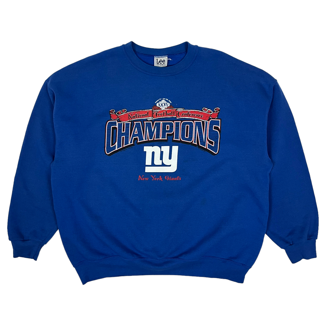 2001 NY Giants Superbowl Crewneck Sweatshirt - Size XXL