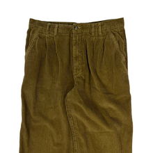 Load image into Gallery viewer, Pleated Corduroy Trousers - Size 34&quot;
