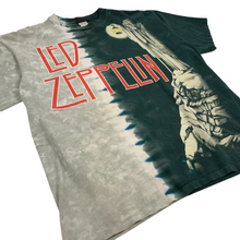 Load image into Gallery viewer, Led Zeppelin Liquid Blue Tie Dye Stairway To Heaven Tee - Size XL

