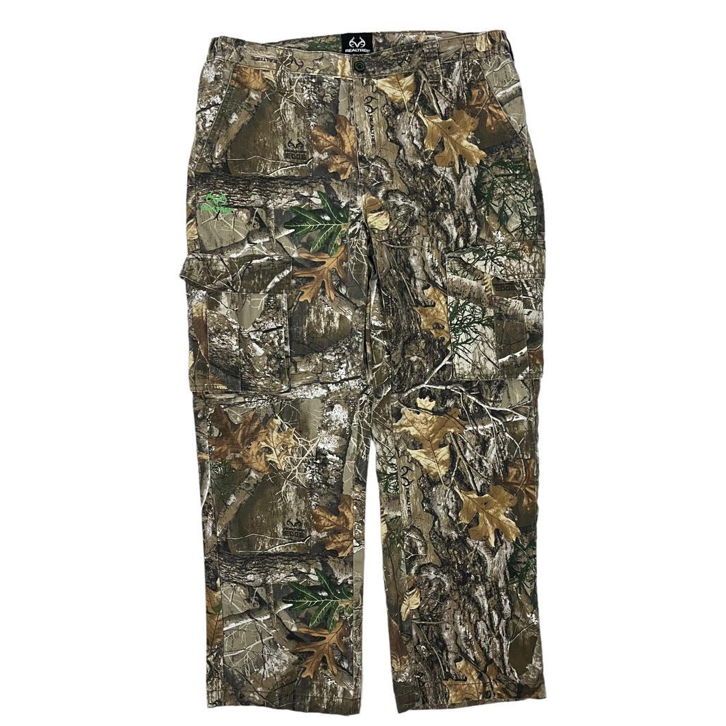 Real Tree Camo Cargo Hunting Pants - Size 36