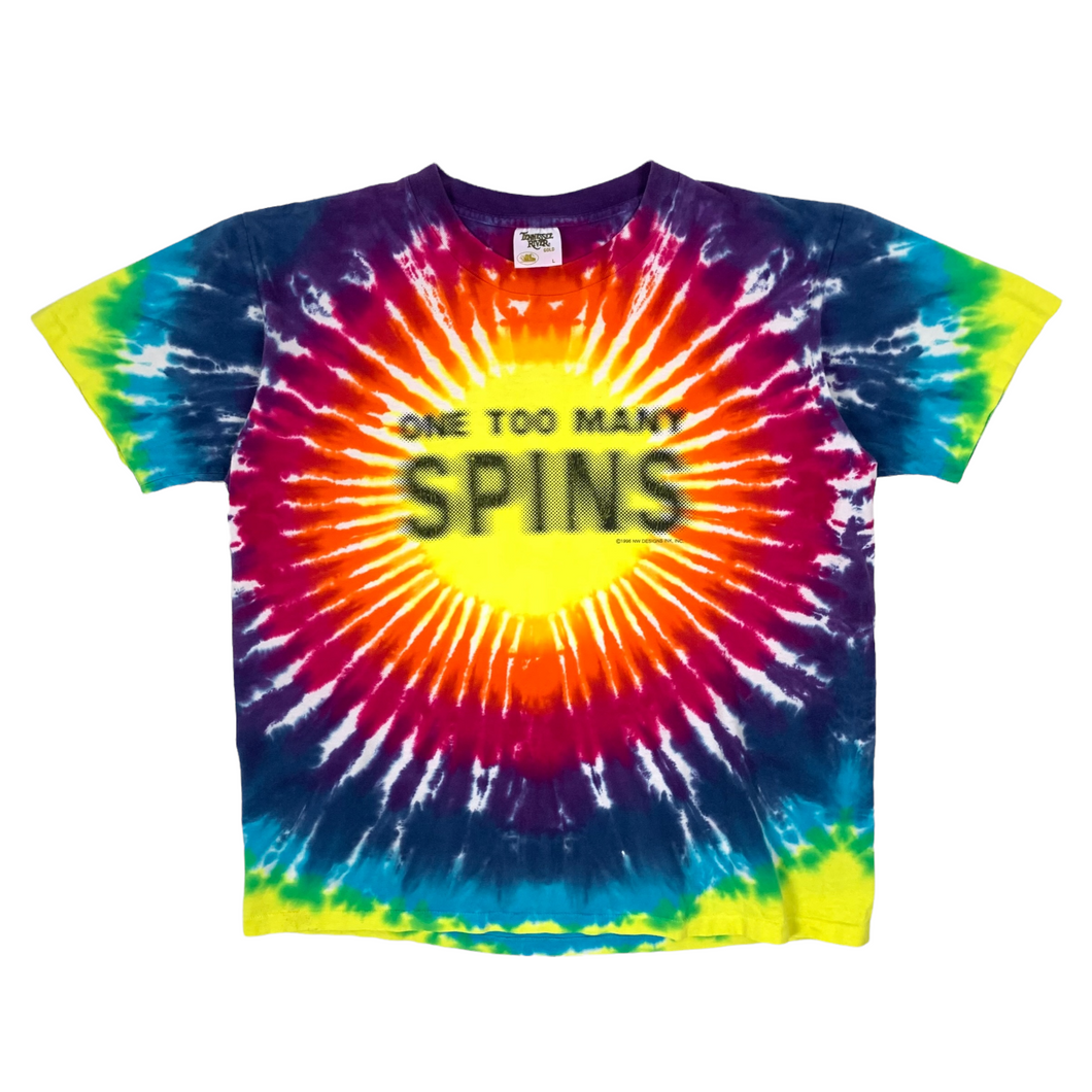 1996 One Too Many Spins Tie Dye Tee - Size L