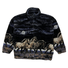 Load image into Gallery viewer, Wild Horses All Over Print Fleece Jacket - Size L
