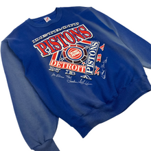 Load image into Gallery viewer, Detroit Pistons Sun Baked Crewneck Sweatshirt - Size L
