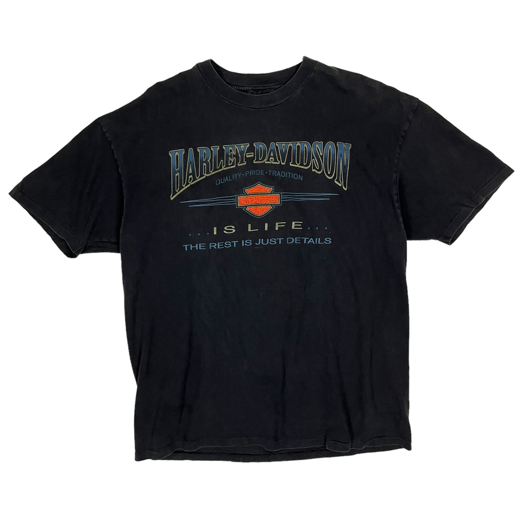 1996 Harley Davidson Life Is Better Tee - Size XL