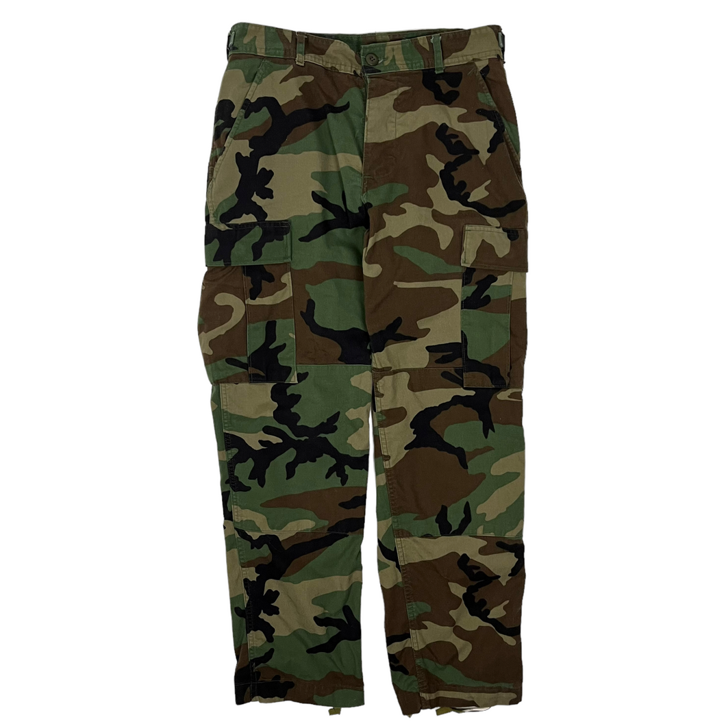 US Military Woodland Camo Pants - Size 32