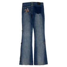 Load image into Gallery viewer, Women&#39;s Flared Embellished Low Rise Denim - Size S
