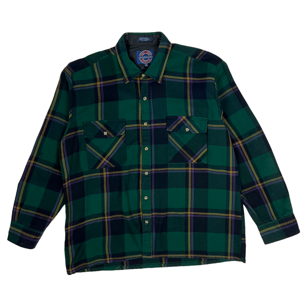 Earth Tone Flannel Shirt - Size XL