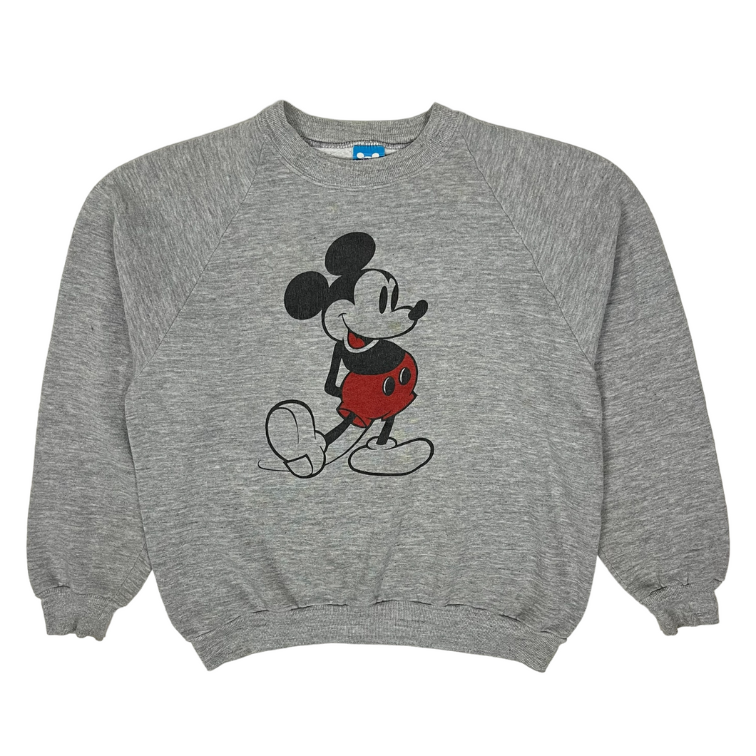 Mickey Mouse Raglan Crewneck Sweatshirt - Size S/M