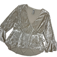 Load image into Gallery viewer, Women&#39;s Crushed Velvet Blouse - Size M
