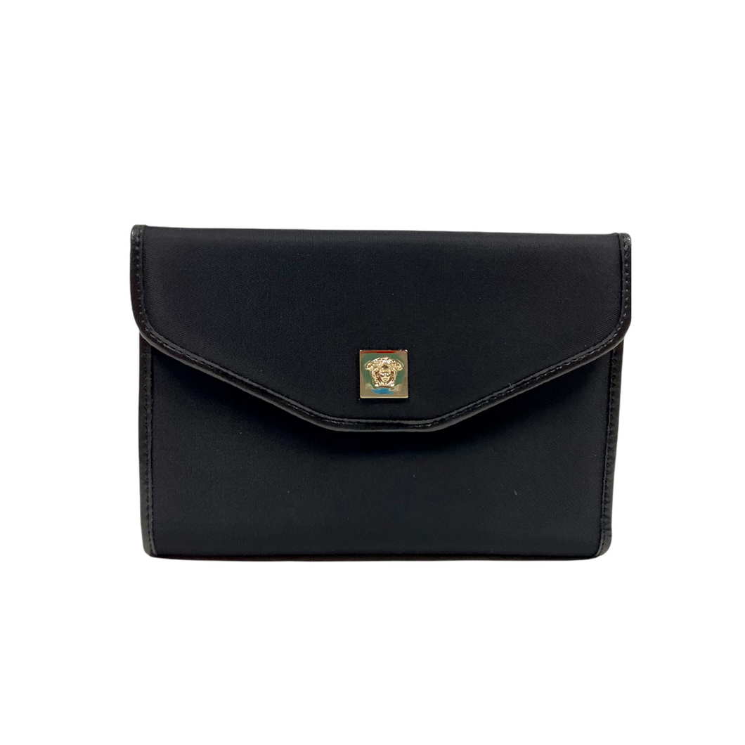 Versace Nylon Tri-Fold Wallet