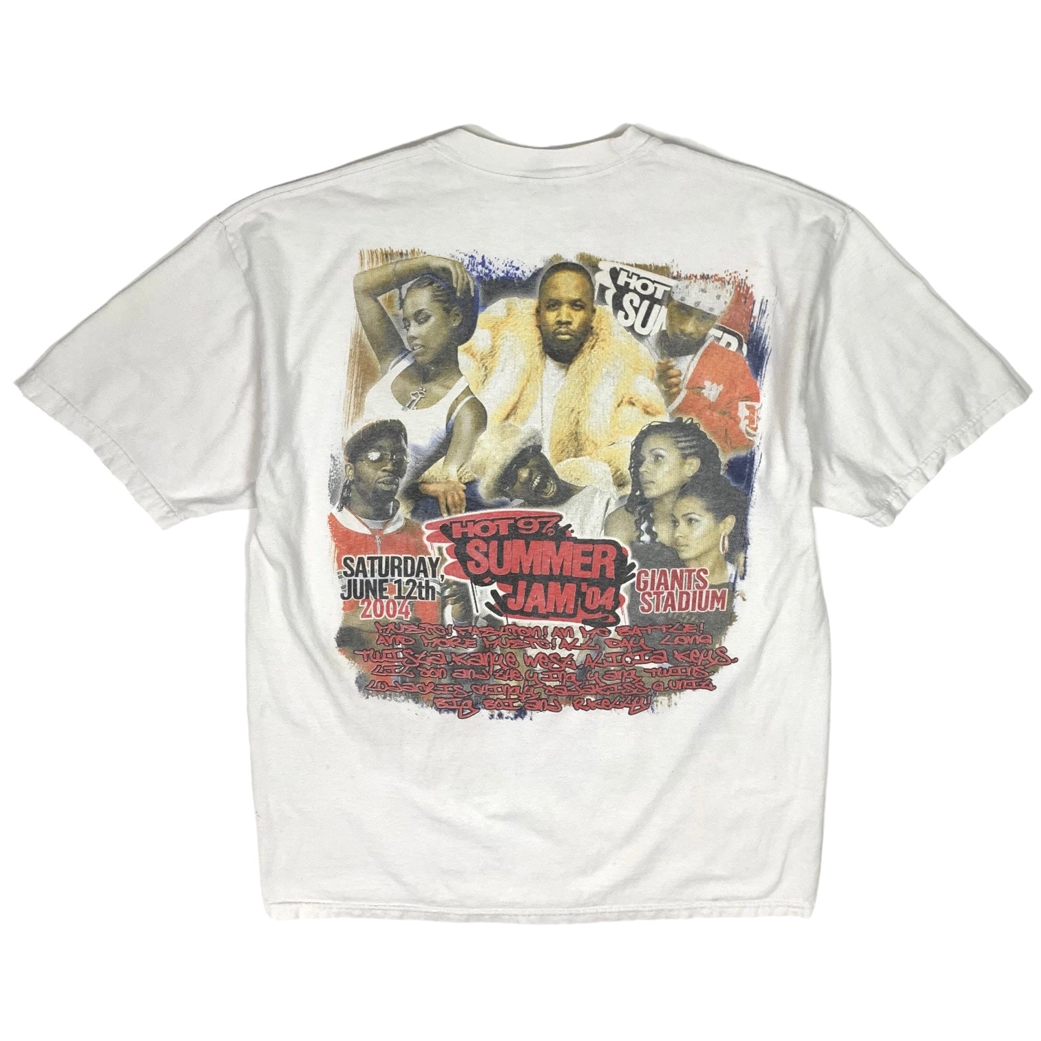 2004 Hot 97 Summer Jam Rap Tee - Size XL – Snafu Studios