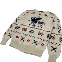 Load image into Gallery viewer, Polo by Ralph Lauren Weathervane Airplane Knit Sweater - Size L

