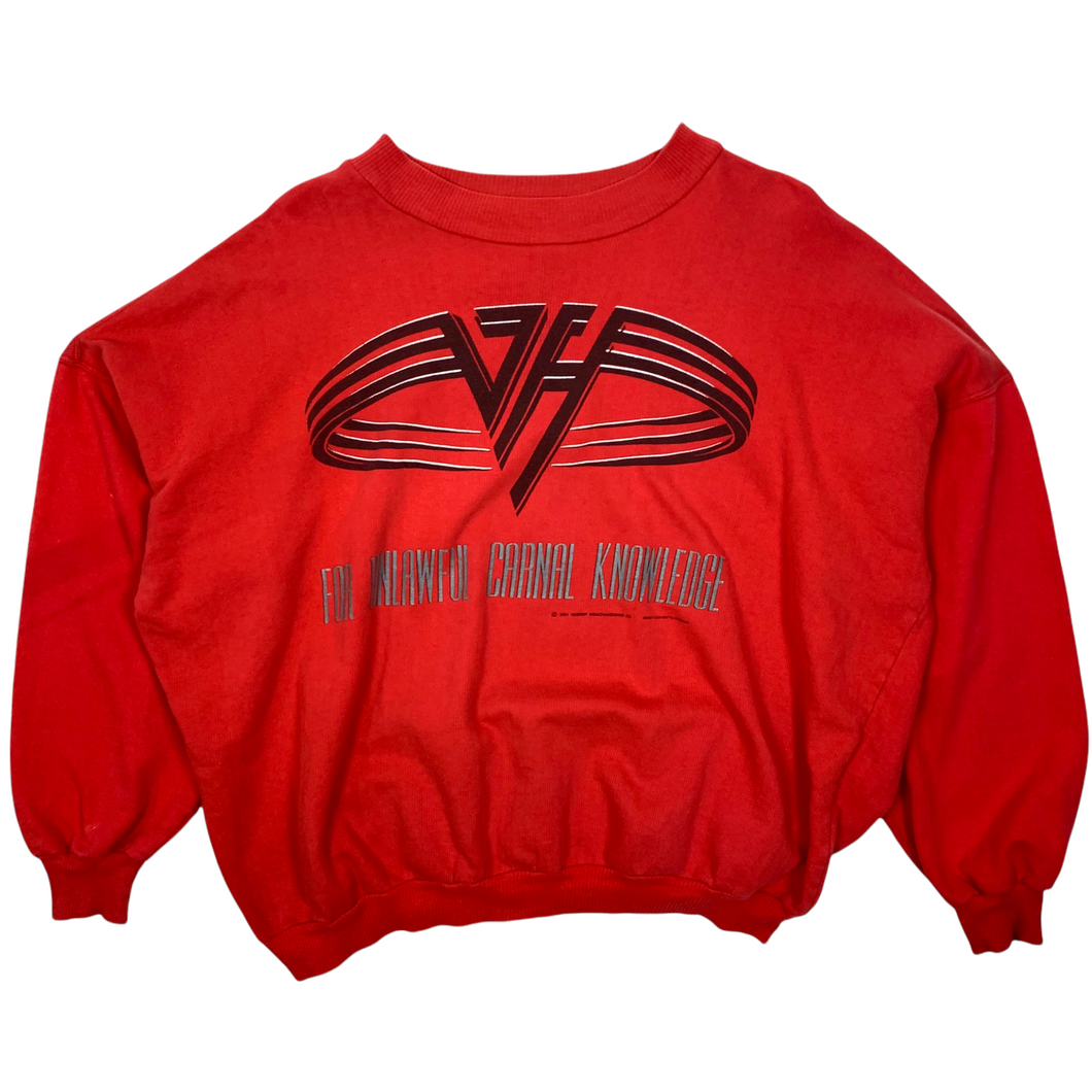 1991 Van Halen World Tour For Unlawful Carnal Knowledge Sweatshirt - Size L