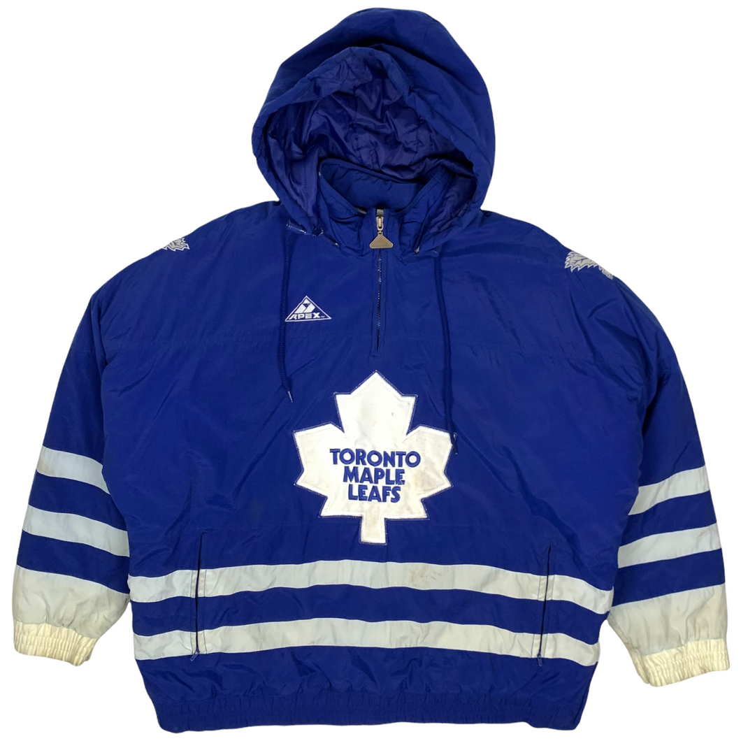 Toronto Maple Leafs Anorak Pullover Puffer Jacket by Apex - Size XL