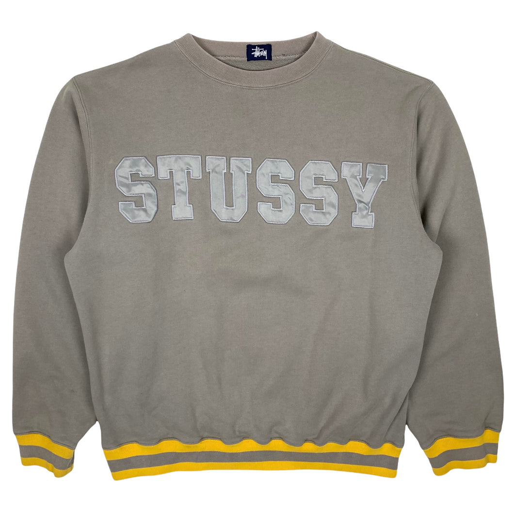 Stussy 3M Logo Crewneck Sweatshirt - Size XL