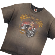 Load image into Gallery viewer, Harley Davidson Thrashed &amp; Faded Biker Tee - Size XL
