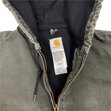 Load image into Gallery viewer, Carhartt Hooded Olive Work Jacket - Size M
