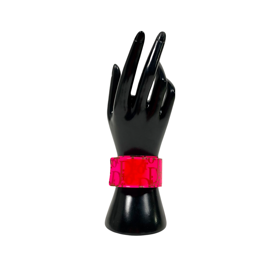 Christian Dior Neon Monogram Slap Bracelet